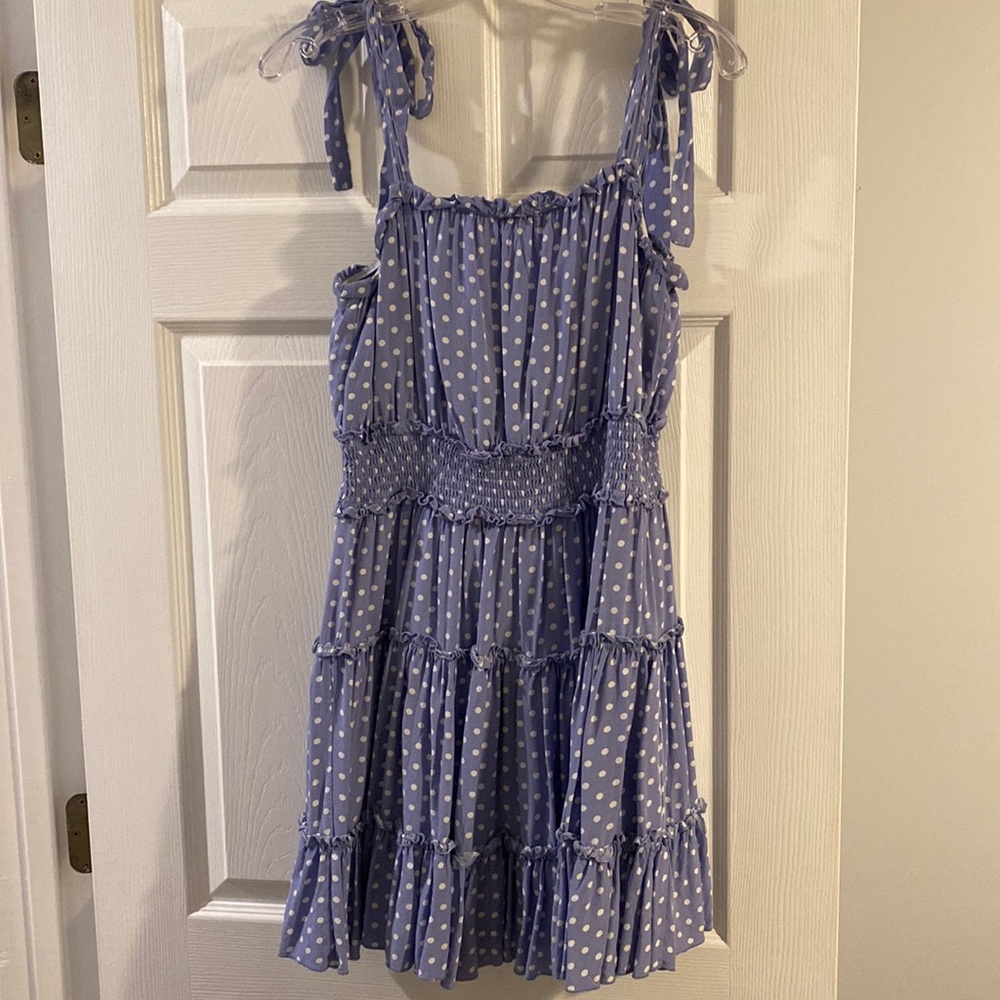 HYFVE Blue and White dress. Size Large